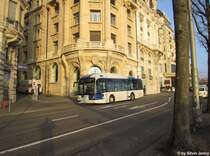 tl Nr. 304 (Van Hool New A330N CNG) am 8.1.2013 oberhalb der Haltestelle St-Franois.