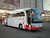 Mercedes Benz Travevo de la maison HEGGLI Reisen, v�hicule officiel de l'�quipe nationale suisse de football, photographi� le 21.10.2012 � l'a�roport de Zurich Kloten