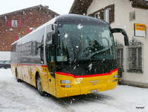 Postauto - MAN Lion`s Regio GR 162984 bei der Postautohaltestelle in Bivio am 20.01.2013
