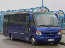 Mercedes-Benz/Kstenbus abgestellt in Hhe ZOB Rostock-Hauptbahnhof/Sd.01-02.2013