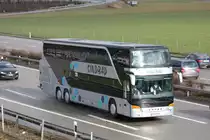 Setra 431 DT n 129, Sindbab, Oensingen 02.02.2013
