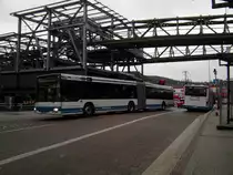 MAN Standardlinienbus 2. Generation auf der Linie 608 nach Wuppertal-Langerfeld Dieselstrae,Schleife am S-Bahnhof Wuppertal-Oberbarmen.(5.2.2013) 