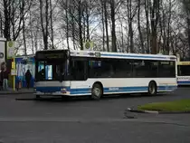 MAN Standardlinienbus 2. Generation auf der Linie 621 nach S-Bahnhof Wlfrath-Aprath an der Haltestelle Wuppertal Wieden,Schleife.(5.2.2013) 