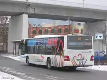 MAN Lion´s City  auf der Linie 375 in Aue, Bahnhofsvorplatz.