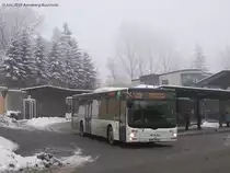 MAN N320 auf der Linie 428 nach Cranzahl und Neudorf an der Busbahnhof in Annaberg-Buchholz.