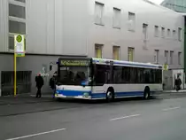 MAN Niederflurbus 2. Generation auf der Linie 621 nach Wuppertal-Vohwinkel Dasnckel Mitte an der Haltestelle Wuppertal Vohwinkel Schwebebahn.(7.2.2013) 