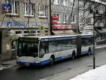 Mercedes-Benz O 530 I (Citaro) auf der Linie 640 nach Wuppertal-Ronsdorf Echoer Strae an der Haltestelle Wuppertal Ronsdorf Markt.(7.2.2013) 