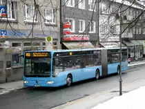Mercedes-Benz O 530 II (Citaro Facelift) auf der Linie CE62 nach Wuppertal-Katernberg Am Eckbusch an der Haltestelle Wuppertal Ronsdorf Markt.(7.2.2013) 