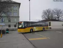 Postauto/Regie Yverdon VD 124 779 (Volvo 8700LE) am 16.1.2013 beim Bhf. Yverdon-les-Bains.