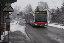 Mercedes Citaro C2 G der Verkehrsbetriebe Gschwindl auf der Linie 92A in Wien am 14.02.2013