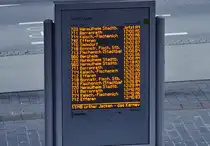 Fahrzielanzeiger am Busbahnhof in H�rth-Mitte - 12.02.2013