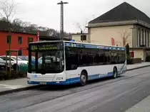  MAN Niederflurbus 3. Generation (Lion's City) auf der Linie 614 nach Wuppertal-Rott Eichenstra�e am S-Bahnhof Wuppertal Barmen.(19.2.2013) 