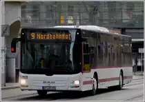 Am 26.12.2012  fotografierte ich diesen MAN in den Strassen von Erfurt.