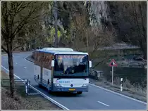 (AM 5540)  Mercedes Integro der Bus Firma Meyers aufgenommen in der N�he von Michelau am 21.02.2013. 