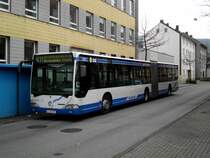 Mercedes-Benz O 530 I (Citaro) auf der Linie 611 nach Wuppertal-Katernberg Birkenhhe Schleife an der Haltestelle Wuppertal-Oberbarmen Lenneper Strae.(28.2.2013) 