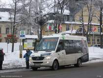 Sprinter City auf der Linie  A  an der Haltstelle Markt Oberwiesenthal.