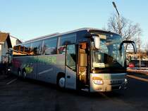 SETRA S416GT-HD, von Weidinger-Reisen musste aufgrund eines Bahngebrechens den Schienenersatzverkehr zwischen Ried i.I. und Neumarkt/Kallham absolvieren; 130305