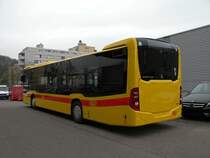 Fabrikneuer Mercedes Citaro der BLT auf dem Hof der Kestenholz AG. Die Aufnahme stammt vom 06.03.2013.