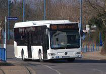 Mercedes Benz Citaro von Schulligen Reisen im Auftrag der KVS (Kreisverkehrsbetriebe Saarlouis).
Dillingen/Saar am 03.03.2013