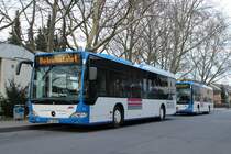 Citaro Facelift LE 3 Trer - 75 / 1 - HN-VB 6075/6001 - Ort: Horkheim Stauwehrhalle