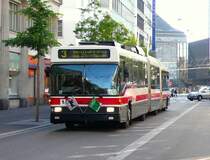 Trolleybus Hess 155 unterwegs auf der Linie 3 (Olma) in der Poststrasse am 20.10.2012.