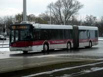 Solaris Urbino auf der Linie 411 nach Lamme am Hauptbahnhof Braunschweig.(12.3.2013) 