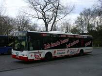 Neoplan , hcr ,mit verschiedenen Metzger Werbetr�ger ,in Wanne
Eickel.(13.04.2008)