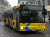 asm Oberaargau - MAN  Nr.29  BE  545548 unterwegs auf der Linie 63 in Langenthal am 28.03.2013