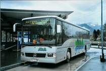 AWA Amden 8/SG 39'008 Mercedes Integro am 1. M�rz 2008 Ziegelbr�cke, Bahnhof