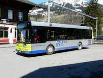 AFA - LENK BUS - MAN Bus Nr.56 BE 611030 vor dem Bahnhof von Lenk am 29.03.2008