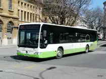 transN - Mercedes Citaro Nr.313  NE 78213 bei den Bushaltestellen vor dem Bahnhof in La Chaux de Fonds am 01.04.2013