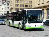 transN - Mercedes Citaro Nr.316  NE 552216 vor dem Bahnhof in La Chaux de Fonds am 01.04.2013