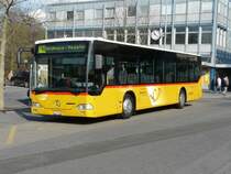 Postauto - Mercedes Citaro SG 187455 bei der Haltestelle vor dem Bahnhof von Buchs/SG am 13.04.2008