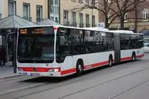 Stadtwerke Neuss Linie 848 in Richtung Lukas-Krankenhaus an der Haltestelle Schwannstr.