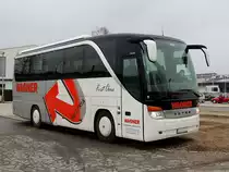 SETRA S411-HD von Wagner-Reisen hat Besucher zum Messedoppel  GUTEN APPETIT und 50 PLUS  nach Ried i.I. gebracht; 130406