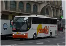 Marcopolo Viaggio 350 eines niederl�ndischen Busunternehmens aufgenommen am Bahnhof der Stadt Luxemburg am 05.04.2013.