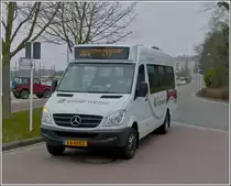 EW 4802  Mercedes Benz Sprinter Minibus der Busunternehmens Emile Weber, unterwegs in den Stra�en von Bettemburg am 05.04.2013.