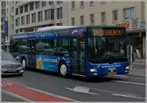 (SL 3346)  Am Bahnhof von Luxemburg fuhr dieser MAN Niederflurbus an mir vorbei.  05.04.2013