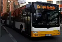 MAN Lions City G der MVG am 04.04.13 in Mainz auf der Linie 64 