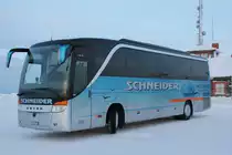 Setra 415 HD oberhalb von Saariselk� FIN, Schneider Reisen und Transport AG, Langendorf, SO 21615, Aufgenommen am 1. M�rz 2013