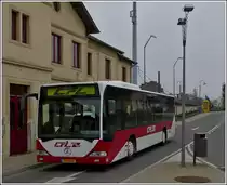 (EB 5943)   Mercedes Benz Citaro f�hrt den Busbahnhof am Bahnhof von Bettemborg an.  05.04.2013