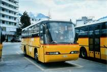 Fontana, Ilanz 8/GR 3579 Neoplan (ex Nr. 14 + 10) am 9. M�rz 2008 Ilanz, Bahnhof