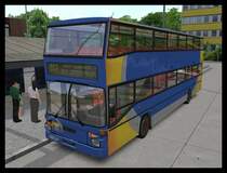 MAN SD 202 auf der OMSI Map Weyershausen. Hier im Hauptbahnhof am 12.04.2013

