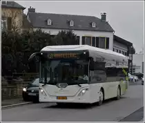 (SL 3367) G�ppel Bus Typ go4city10 des Busunternehmens Sales Lentz aufgenommen am Bahnhof in Mersch am 08.04.2013.