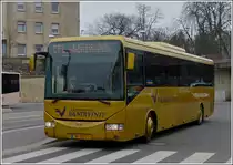 (VV 2021) Irisbus Crossway des Busunternehmens Vandivinit, im Einsatz als SEV zwischen Bettembourg und Volmerange-les-Mines(F), aufgenommen am 05.04.2013 am Busbhnhof in Bettembourg, 