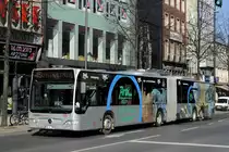 ASEAG 295 mit Werbung f�r Arel Abwassertechnik.
Aufgenommen am 5.3.2013 in Aachen.