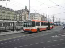 tpg Nr. 671 (Saurer/Hess) am 7.3.2013 in Genf, Bel-Air