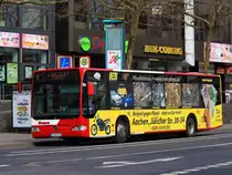 Citaro der Firma Haas als Linie 1 der ASEAG am 01.04.2013 in Aachen an der Haltestelle Alter Posthof.