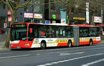 Mercedes Citaro Gelenkbus Nr. 187 der ASEAG am 18.04.2013 als Linie 2 zum Preuswald an der Haltestelle Alter Posthof in Aachen.