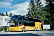 PostAuto Graub�nden GR 162'998 Neoplan am 9. M�rz 2008 Laax, Murschetg
